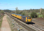 73961 passes Trowell Junction whilst hauling a test train to Derby RTC, 29 March 2021