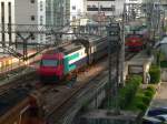 Die Baureihe KTT der Kowloon-Canton Railway Corporation in Hong Kong entspricht der schweizerischen Re460. 09/2007, Shenzhen (China)