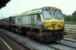 IERLAND sep 2008 Limerick junction LOC 224 als opduwloc STUURPOST 4004 aan kop