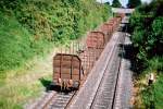 ierland sep 2007 kildare RONGEN WAGONS getrokken door   LOC No 076