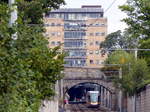 Blick aus Dundrum Station in Richtung Südosten.