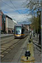 Eine Strassenbahn in Dublin  (25.04.2013)