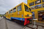 Das Unternehmen SVI S.p.a. aus Italien präsentierte einige kleinere Bau und Instandhaltungsfahrzeuge auf der Innotrans 2024. Hier zu sehen der Locobus LB600. Dieser dient den Arbeitern als Pausenraum, Toilette und Erste Hilfe Stützpunkt. Die Hächstgeschwindigkeit beträgt 100km/h.

Berlin 25.09.2024