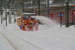 Schneefreser in Behnhof Brenner.