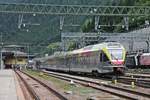 Nachschuss auf ETR 170 267, als dieser am 05.07.2018 an den Bahnsteig von Brennero rangierte, um später dann als Regionalzug nach Merano aufzubrechen.