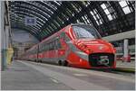 Mit dem FS Trenitalia ETR 700 004 zeigte sich ein weiterer ex FYRA in seiner passenden Frecciarossa Lackierung in Milano Centrale.