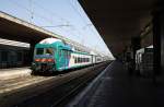 Hier R12209 von Roma Termini nach Nettuno, bei der Ausfahrt am 14.7.2011 aus Roma Termini.