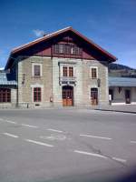 Bahnhof Dobbiaco/Toblach am 2.4.2011.