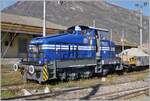 Diese wunderschöne, blaue Henschel Diesellok DHG 500 C (oder DHG 700 C), welche für die Gleisbaufirma Valescchi Armamento Ferroviario S.R.L.