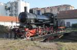 Die restaurierte,aber nicht betriebsfhige FS Dampflok 625 116(1910/22)des Vereins Associazione Verbano Express am 21.10.12 in Luino/It.