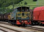 Die D 245 6020 am 11.06.2009 bei Rangierarbeiten im Bahnhof Brenner