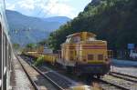 Italien ex DB West V100? in Brixen ohne Baureihen Beschriftung 14.09.2014