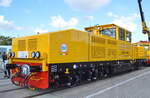 Diese beeindruckende leistungsstarke Baulokomotive vom italienischen Hersteller SVI SPA vom  Typ Armafer LCB 1500 DB ist eine Messeneuheit auf der InnoTrans 2022 und wurde dort präsentiert, im