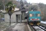 Pnktlich 14.31 Uhr fhrt der ALn 663 1133 in Richtung Avellino in die Station Tufo ein.