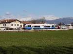 Der ATR 110 001 als R nach Udine am 10.02.2018 unterwegs bei Udine San Gottardo.