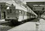 In Taormina Giardini steht der FS Dieseltreibwagen Aln 668 1526 und ein weiterer.