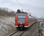 424 008, bei der Einfahrt in Lehrte, am 07.04.2015