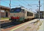 Die FS E 402 003 mit einen CIS EC Richtung Schweiz beim Halt in Stresa. 
30. August 2006