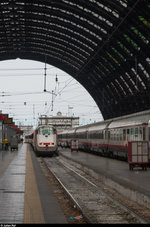 Ein ETR 500 Monotensione Frecciabianca verlässt am 8.