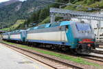 Trenitlia E405 013 und 2 weitere Schwestermaschinen abgestellt am Bahnhof Brenner/Brennero.