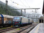 E412 001 und E412-008 haben sich vom Zug abgesetzt; Brenner/Brennero, 07.09.2019  
