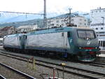 In Erinnerung an die guten alten Zeiten als noch die italienischen E412 der Trenitalia bis nach Innsbruck Hbf fuhren. E412 019 und eine Schwesterlok hier bei einer Rangierfahrt. Aufgenommen am 15.05.2008