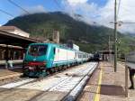 Soeben ist der Regionalzug vom Brenner in Bozen angekommen.

Aufgenommen am 04.10.2015, 11:00