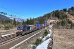 E 483 052 mit TEC 63501 am 23.03.2019 bei Tarvisio.