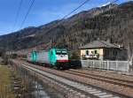 Die E 483 012 und die E 483 014 am 02.03.2013 unterwegs bei Mules.