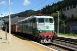 E645 021 im Bhf Tarvisio am 23-8-2006