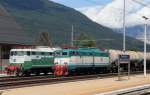 E645 021 und E 645 052 am 23-8-2006 im Bhf Tarvisio Boscoverde