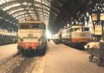 E 646 120 (Baujahr 1960) und die damalige Paradelok E 444 041 in Milano Centrale.