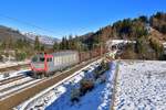 E 652 065 mit GAG 44237 am 28.12.2019 bei Tarvisio.