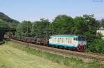 E.652 140 passes Rigoroso whilst working a southbound freight train, 10 July 2012