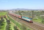 Leaving a trail of limestone dust, E.655 514 passes Vada whilst working SerFer train 56625 from Rosignano to San Vincenzo, 15 April 2013