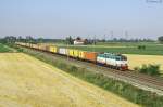 E.655 183 hauls a northbound intermodal train past Pizzale, 12 July 2012