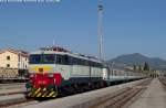 The E656.607 is parked in Sestri Levante waiting to run to Milano with a Regional train the next monday.