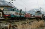 Lokwechsel in Domodossola: Die FS 656 091 wird an die SBB Re 460 005-2 angekuppelt.