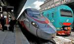 Gegenstze I: FS ALe 426/ALE 506 (Treno 94) und Pendolino ETR 610 in Venezia Santa Lucia (12.05.2010)