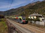 Der ETR 170 213 als Regionalzug nach Merano am 31.10.2017 unterwegs bei Mules.