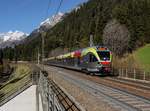 Der ETR 170 217 nach Meran am 31.10.2017 unterwegs bei Gossensass.