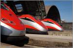 Die Nase vorn:  Frecce Rosse  in Milano Centrale.