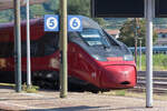 ETR 675 am 18.09.2021 um 12:52 Uhr auf Gleis 6 im Bahnhof Bozen.