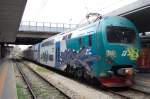 Treno 12 aus den FS-Baureihe ALe 506 in Milano Porta Garibaldi am 18.04.2010

