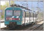 Im Regionalzug von Milano nach Lecce 3.Tag (07.04.2011)  Ale 582 058 fährt in Sulmona ein.