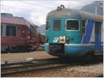 Heute mal einige Fragmentbilder aus Tirano. Alter und neuer Nahverkehr in Italien, ALe 803 023 und ETR245. (09.05.2010)