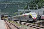 Nachschuss auf ETR 170 267, als dieser am 05.07.2018 an den Bahnsteig von Brennero rangierte, um später dann als Regionalzug nach Merano aufzubrechen.