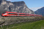 ETR 1000 Frecciarossa 400 019 am 4.4.26 in der Nähe von Mezocorona.