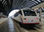 23.8.2014 10:20 FS ETR 470 004 als EC 314 nach Zürich HB im Startbahnhof Milano Centrale.