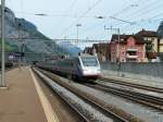 FS - ETR 470 ... bei der durchfahrt im Bahnhof von Erstfeld am 08.05.2012